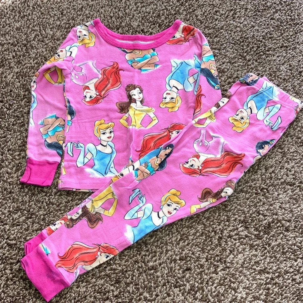 Lot of Girls Pajamas—Carter’s and Disney, 5T